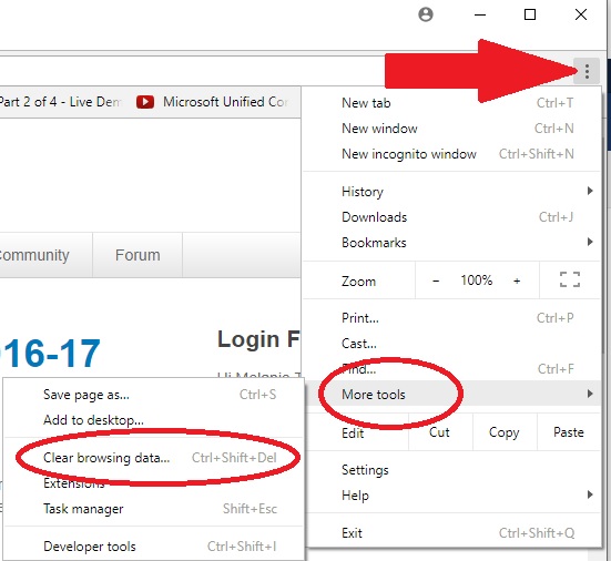 how to clear cookies on google chrome for one site